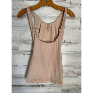 Assets Spanx Tank Top Womens Large Beige Sleeveless Scoop Neck Slimming
